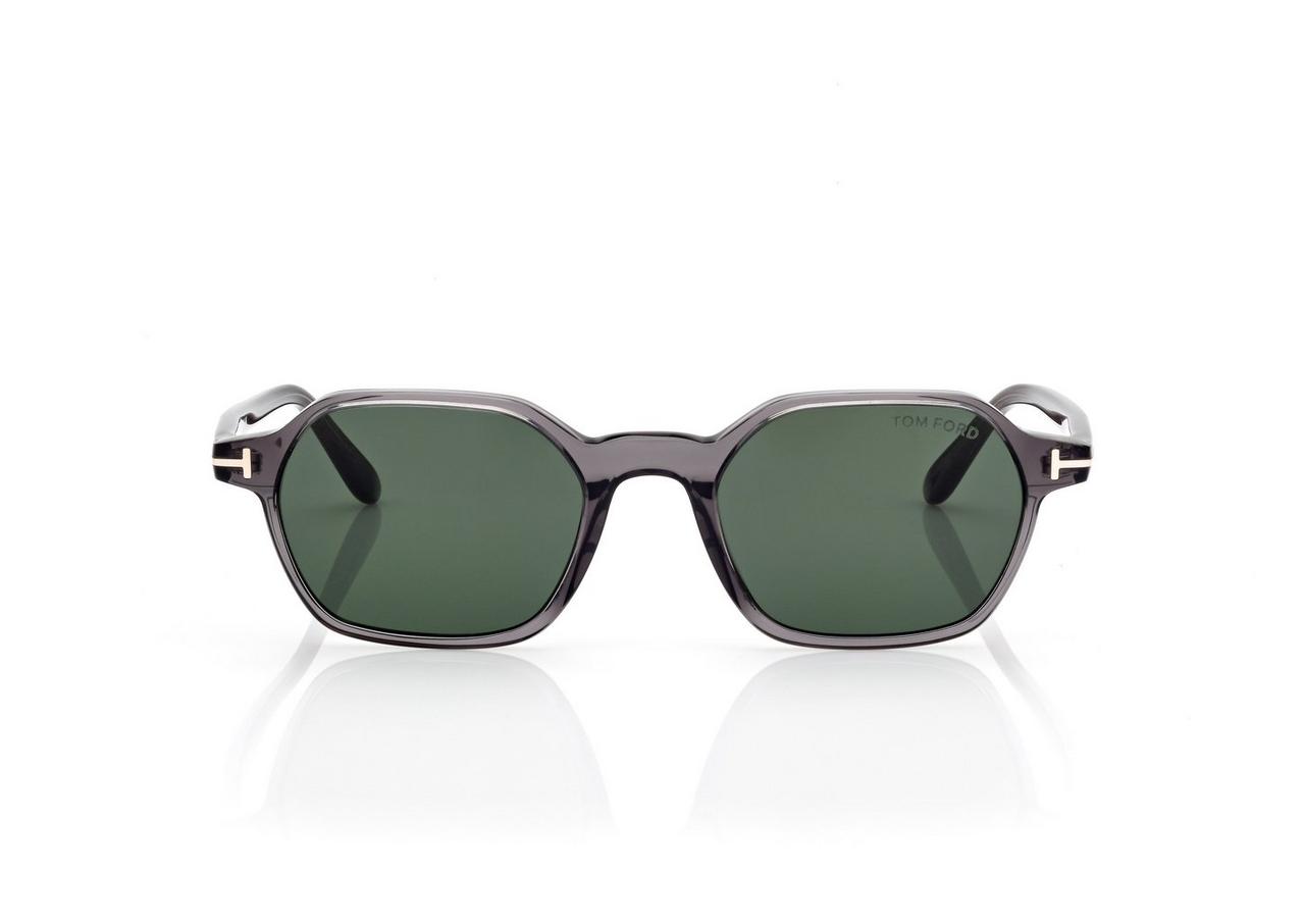 TOM FORD OM GREY/OTHER / GREEN JOEY SUNGLASSES